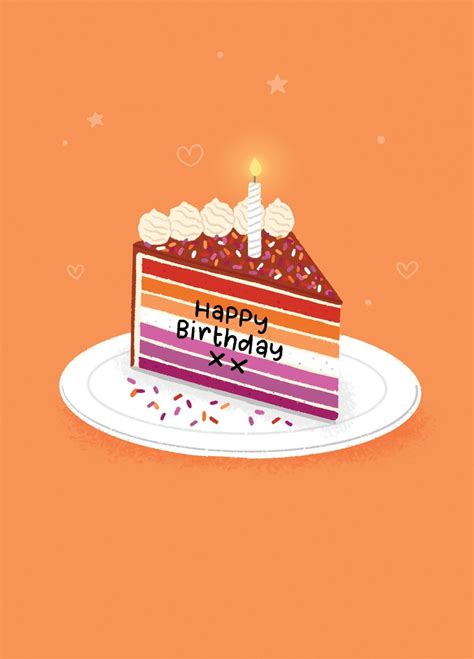 Happy Birthday Lesbian Card Scribbler
