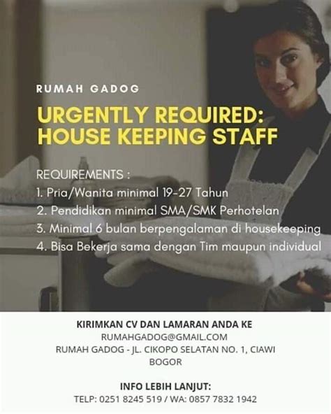 Pekerjaan / posisi yang anda cari untuk lokasi kerja tersebut tidak tersedia disitus blogo.id. Lowongan Kerja House Keeping Staff - 𝙈𝙊𝙃𝘼𝙈𝙈𝘼𝘿 𝙅𝘼𝙀𝙉𝙐𝘿𝙄𝙉 di ...