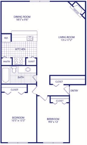 Large closets, extra storage space and a sparkling swimming pool add to the impressive list of amenities. Floor Plans of Woodcrest Apartments in Westland, MI