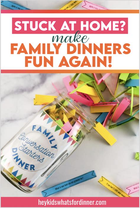 175+ Family Dinner Conversation Starters (with FREE download!) - Hey