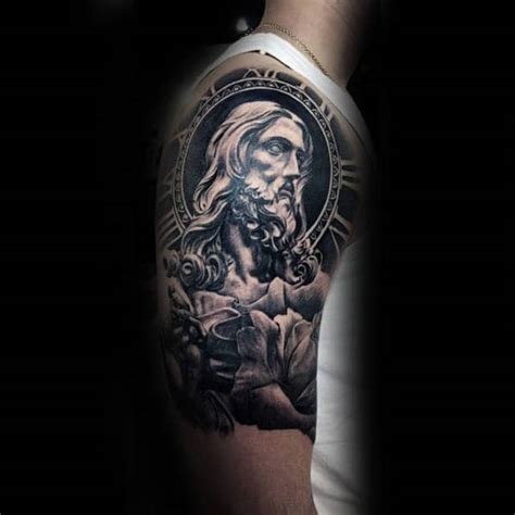They're interesting, sleek, and more complex than plain numbers. 60 Jesus Arm Tattoo Designs For Men - Religious Ink Ideas