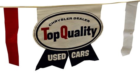 Chrysler Dealer Top Quality Dealership Banner With Flags 30ft K535