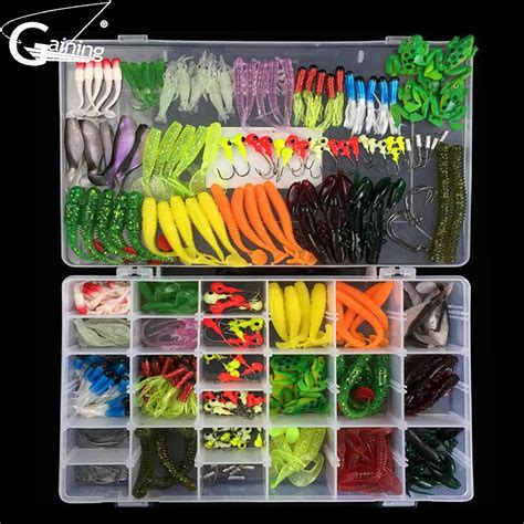 301pcs Fishing Lure Set Mixed Soft Lures Minnow Spoon Lure Fish Lure