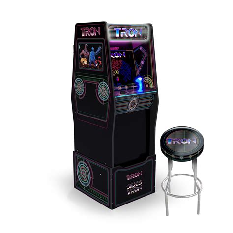 Arcade1up Tron Arcade Cabinet With Riser And Stool