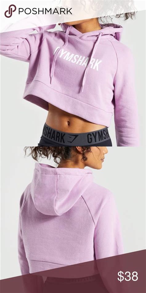 Gymshark Cropped Crest Hoodie Clothes Design Hoodies Sweaters For Women
