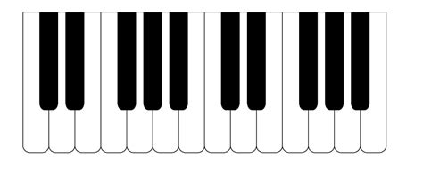 Wavy Piano Keys Clip Art - ClipArt Best