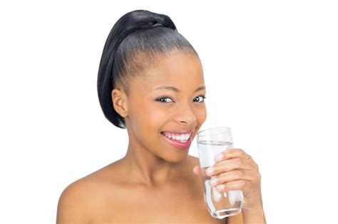 Premium Photo Attractive Woman Drinking Water