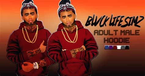Sims 4 Ccs The Best Adult Male Hoodie By Blvck Life Simz
