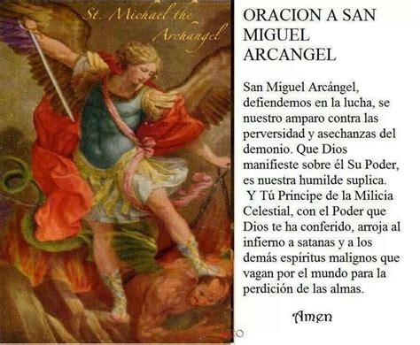 Oraciones a San Miguel Arcángel Catholic Prayer For Healing Prayers