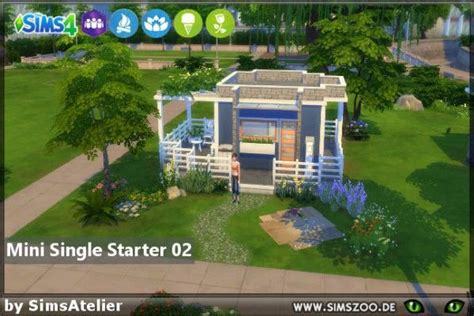 Blackys Sims 4 Zoo Mini Single Starter By Simsatelier • Sims 4
