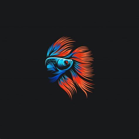 Betta fish club logo template by stringlabs. Betta Fish Logo Ilustrations | Fish logo, Betta fish ...