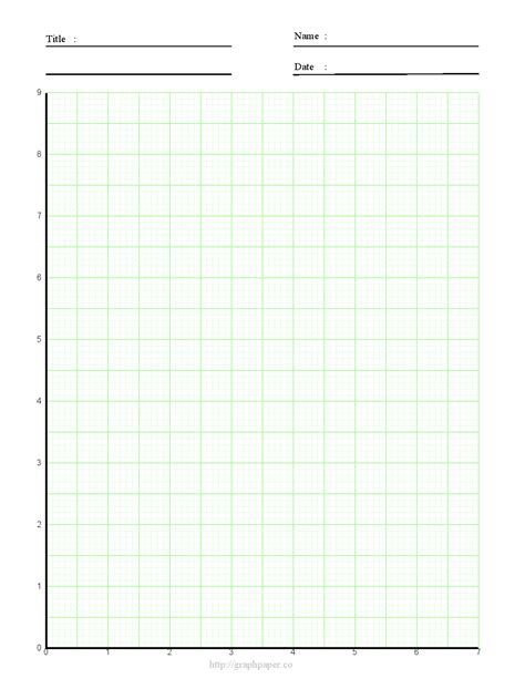 Printable Graph Paper Green Printable Graph Paper