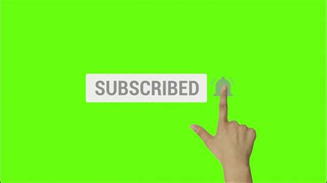 Subscribe Button Green Screen Effect Youtube