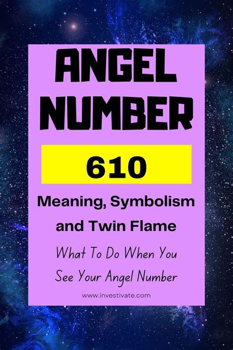 610 Angel Number Meaning In 2023 Angel Number Meanings Number