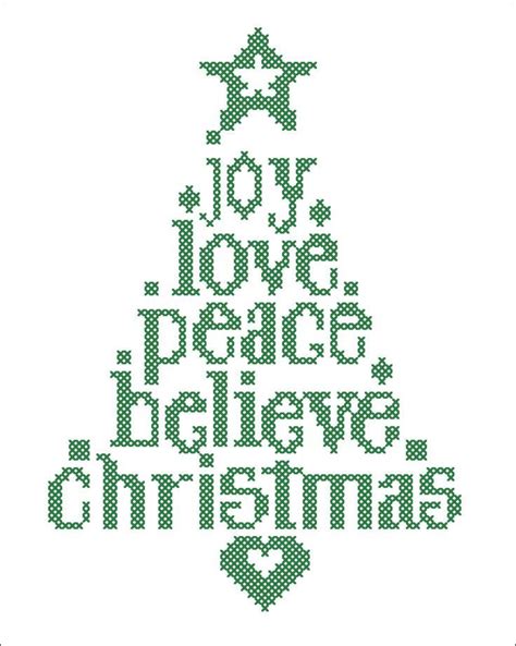 printable free christmas tree cross stitch patterns printable templates by nora
