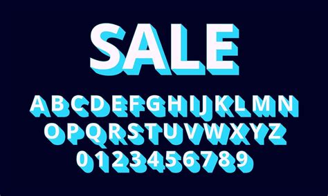 Sale Font Alphabet 2133715 Vector Art At Vecteezy