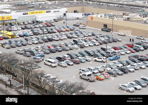 Walmart Parking Lot In Toronto Canada Stock Photo Alamy