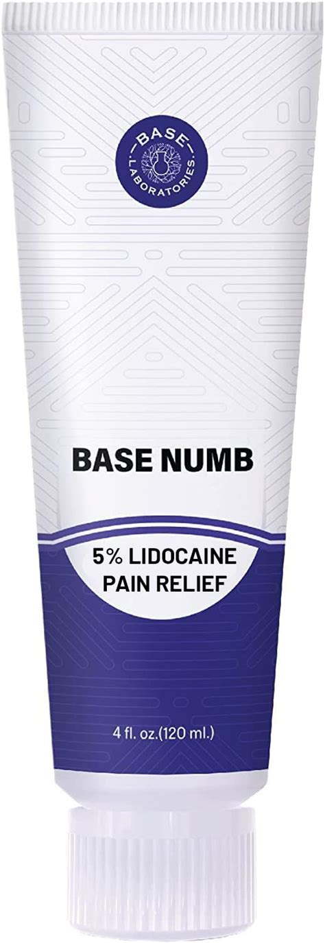 Buy Base Labs 5 Lidocaine Numbing Cream For Tattoos Piercings Waxing
