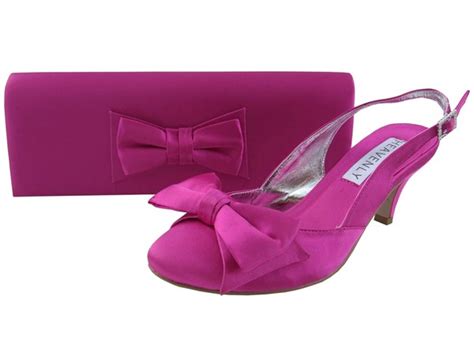 Fuchsia Pink Evening Shoes Sole Divas