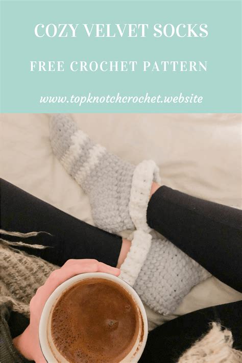 Cozy Velvet Crochet Socks Free Pattern And Photo Tutorial Topknotch
