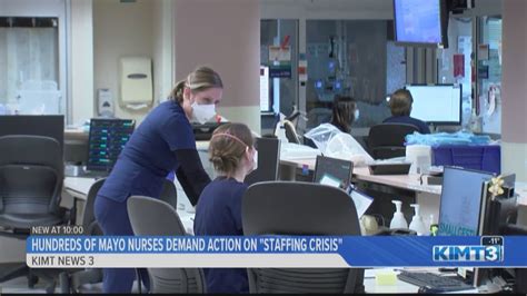 Hundreds Of Mayo Clinic Nurses Demand Action On Staffing Crisis Youtube