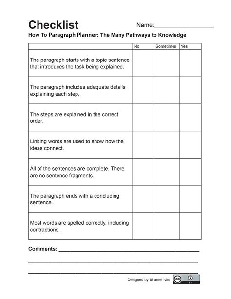 Appendix 2 Writing Assessment Checklists Bc Reads Adult Literacy
