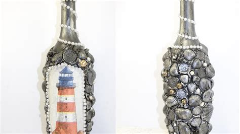 Teknikken i seg selv er et utvalg av passende mønstre og limer dem på ting med spesielle. Decoupage lesson #40 decoupage of glass bottle in sea ...