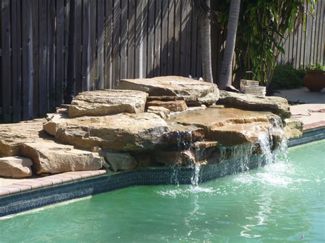 Small Pool Ledge Rock Waterfall Tropical Pool Miami By Matthew