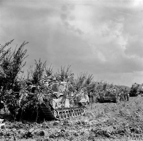 Heavily Camouflaged Churchill Tanks British Tank British Army