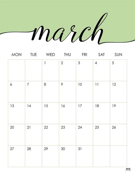Printable March 2023 Calendar 31 Free Printable Calendar Monthly