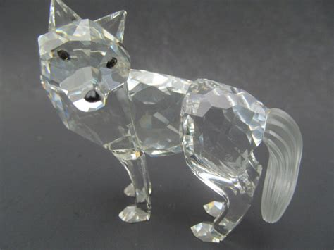Swarovskiwolf Crystalwolf Figure Figurine Etsy