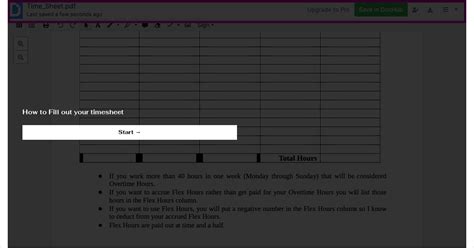 How To Fill Out Your Timesheet
