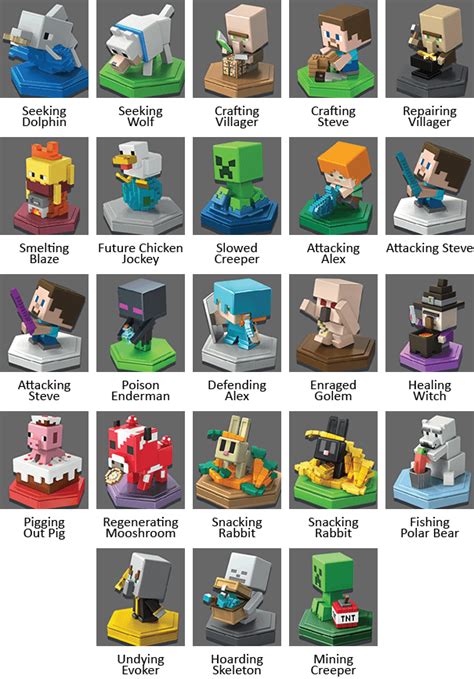 A List Of All Minecraft Earth Boost Minis Names Images Boosts