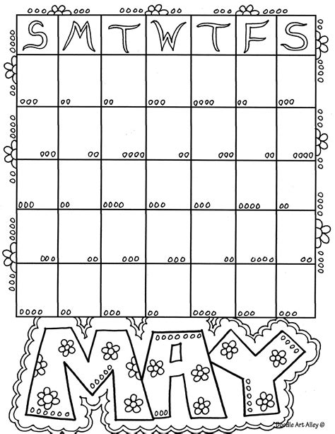 Calendars Coloring Calendar Coloring Pages Coloring