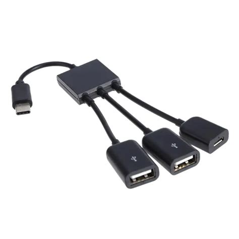 Type C Otg Cable Adapter Micro Usb Hub Usb Otg Adapter For Smart Phone