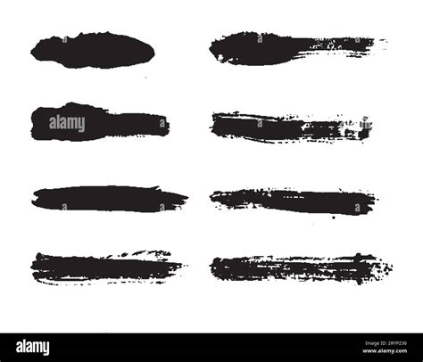 Set Of Vector Brush Strokes Stock Vector Image And Art Alamy