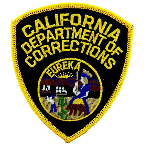 California Department Of Corrections Embroidered Iron On Patch At