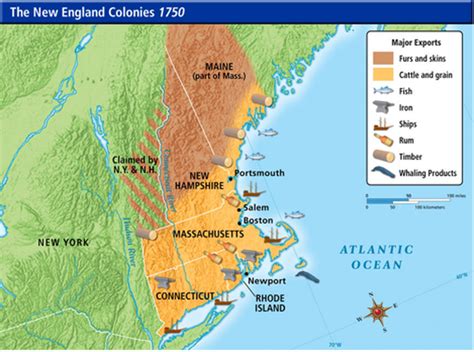 Map Of New England Colonies My Blog