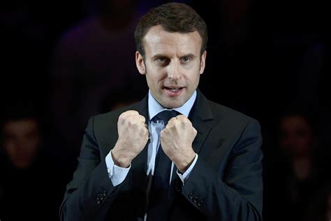 Président de la république française. Emmanuel Macron urges crowd to 'defend special ...