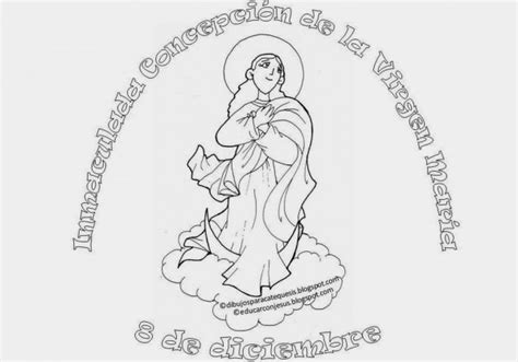 Dibujos Para Pintar Del Día De La Inmaculada Concepción De María