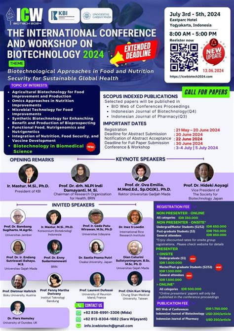 Announcing The International Conference And Workshop On Biotechnology