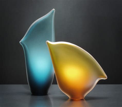 Beach Horizon Glass Art Sculpture Bernard Katz Glass