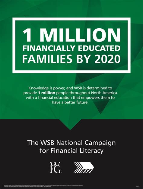 The Wsb National Campaign For Financial Literacy 1 Million Financially