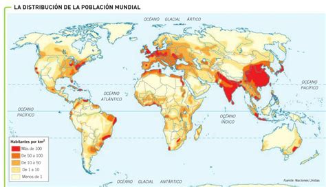 Ciencias Geogr Ficas Ficha Distribuci N De La Poblaci N Mundial