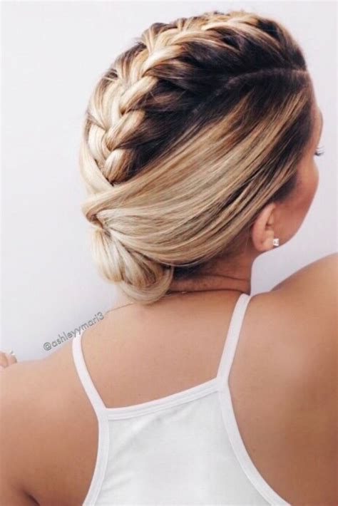 Braided Hairstyle Braided Updo French Braid Mohawk Easy Hairstyles
