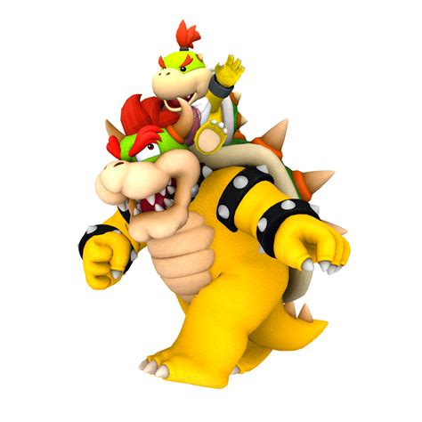 bowser and bowser jr father s day 2021 render by bandicootbrawl96 on deviantart