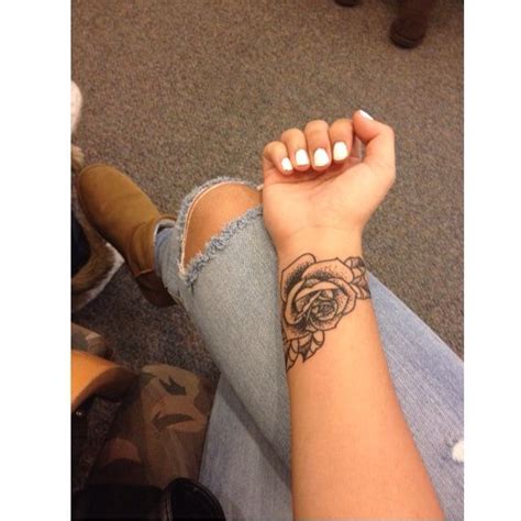 Earlier within the post, we revealed you a delicacy rose tattoo on the wrist for the modest girl. Give Me Love (Tattoo #2 😍😍😍) | Rose tattoos on wrist ...
