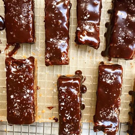 Peanut Butter Fingers With Milk Chocolate Glaze And Flaky Sea Salt From