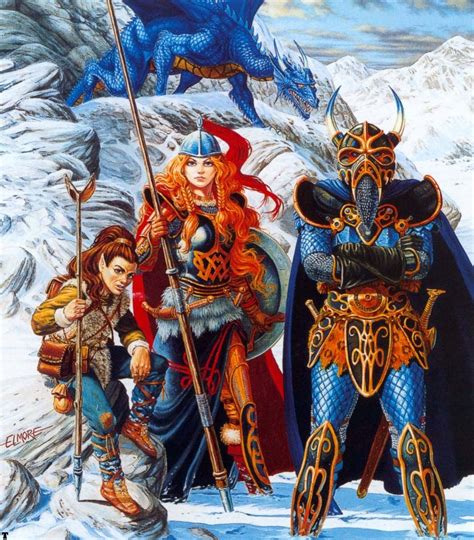 Larry Elmore 037 Dragons Of Winternight I Fantasy Illustration
