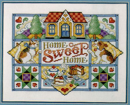 Cross stitch patterns featuring hummingbirds. Home Sweet Home - Cross Stitch Pattern | Cross stitch ...